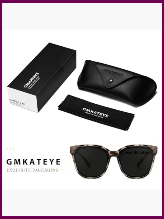 Oversized Square Sunglasses with UV Protection, Acetate Frame main image 6